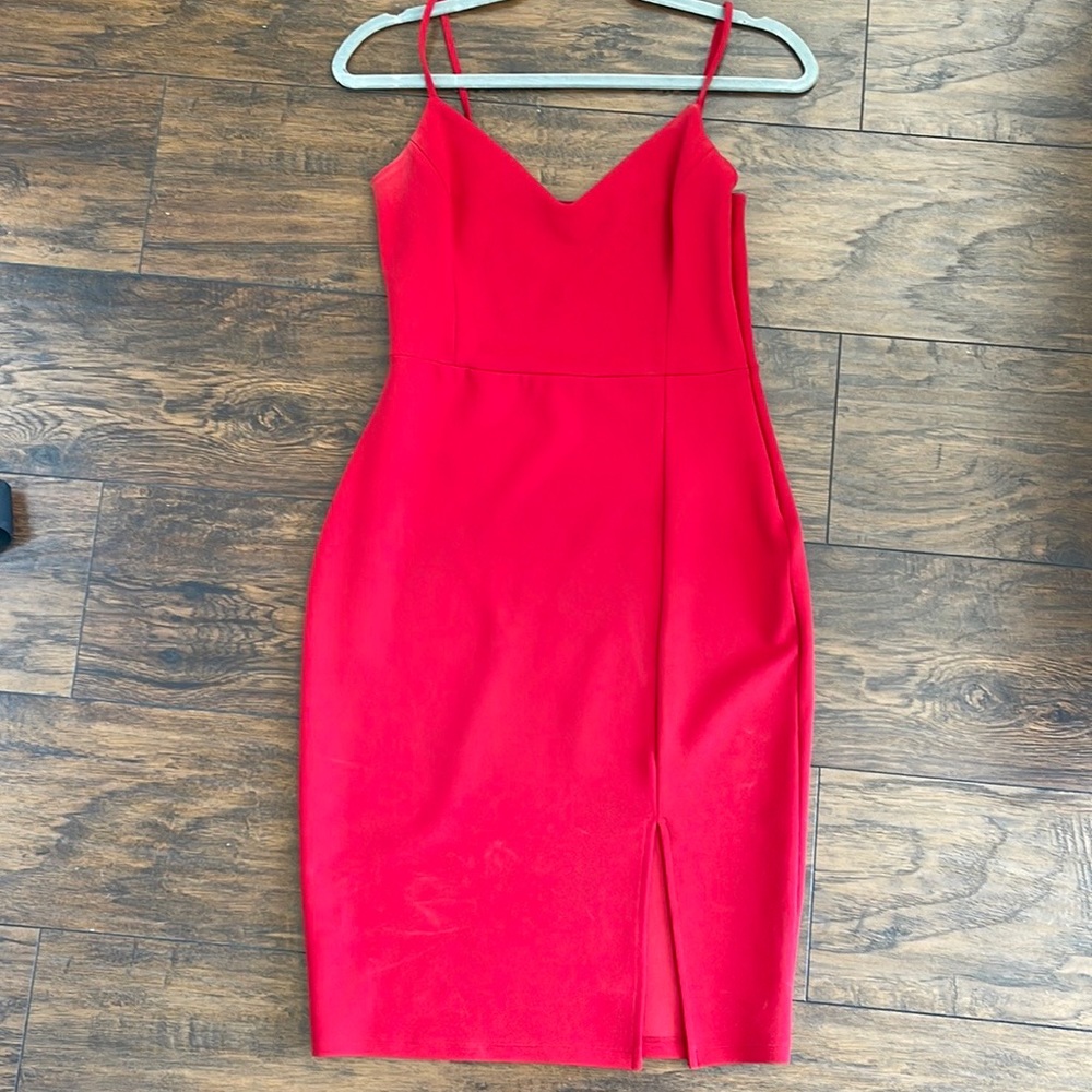 Leith Red Midi Dress